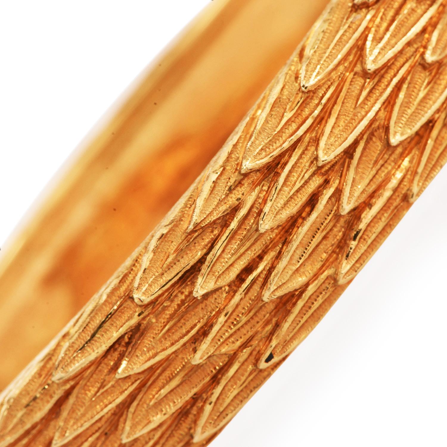 Buccellati Vintage Armreif aus 18 Karat Gelbgold mit Vintage-Armreif im Zustand „Hervorragend“ im Angebot in Miami, FL