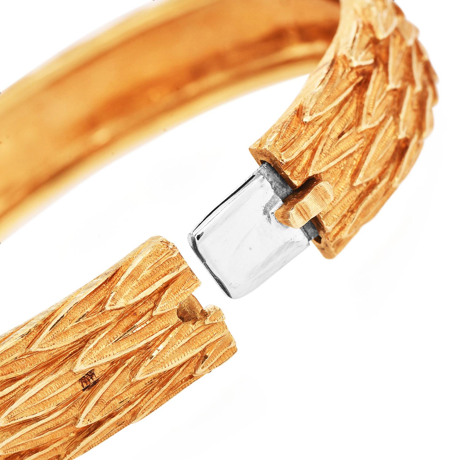 Buccellati Vintage Armreif aus 18 Karat Gelbgold mit Vintage-Armreif im Angebot 2