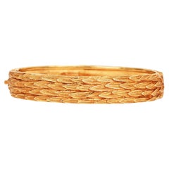  Buccellati Retro 18K Yellow Gold bangle Bracelet