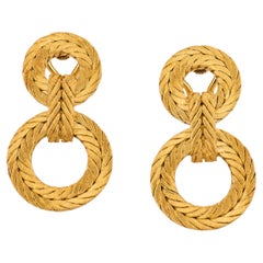 Boucles d'oreilles Buccellati vintage en or jaune 18k
