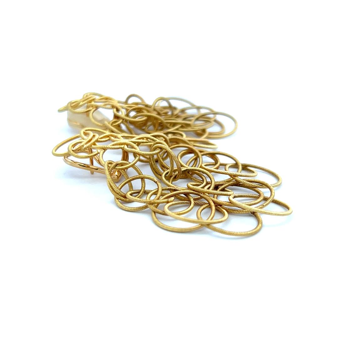Buccellati Vintage 20,70 Gramm 2 Zoll 18 Karat Gelbgold baumelnden Ohrringe im Angebot 4