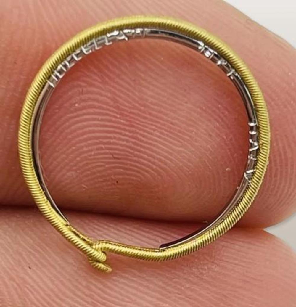 Buccellati Vintage Authentique Bague à fermoir en or jaune 18 carats en vente 1