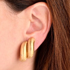 Buccellati Vintage San Marco 18k Yellow Gold Clip-on Earrings