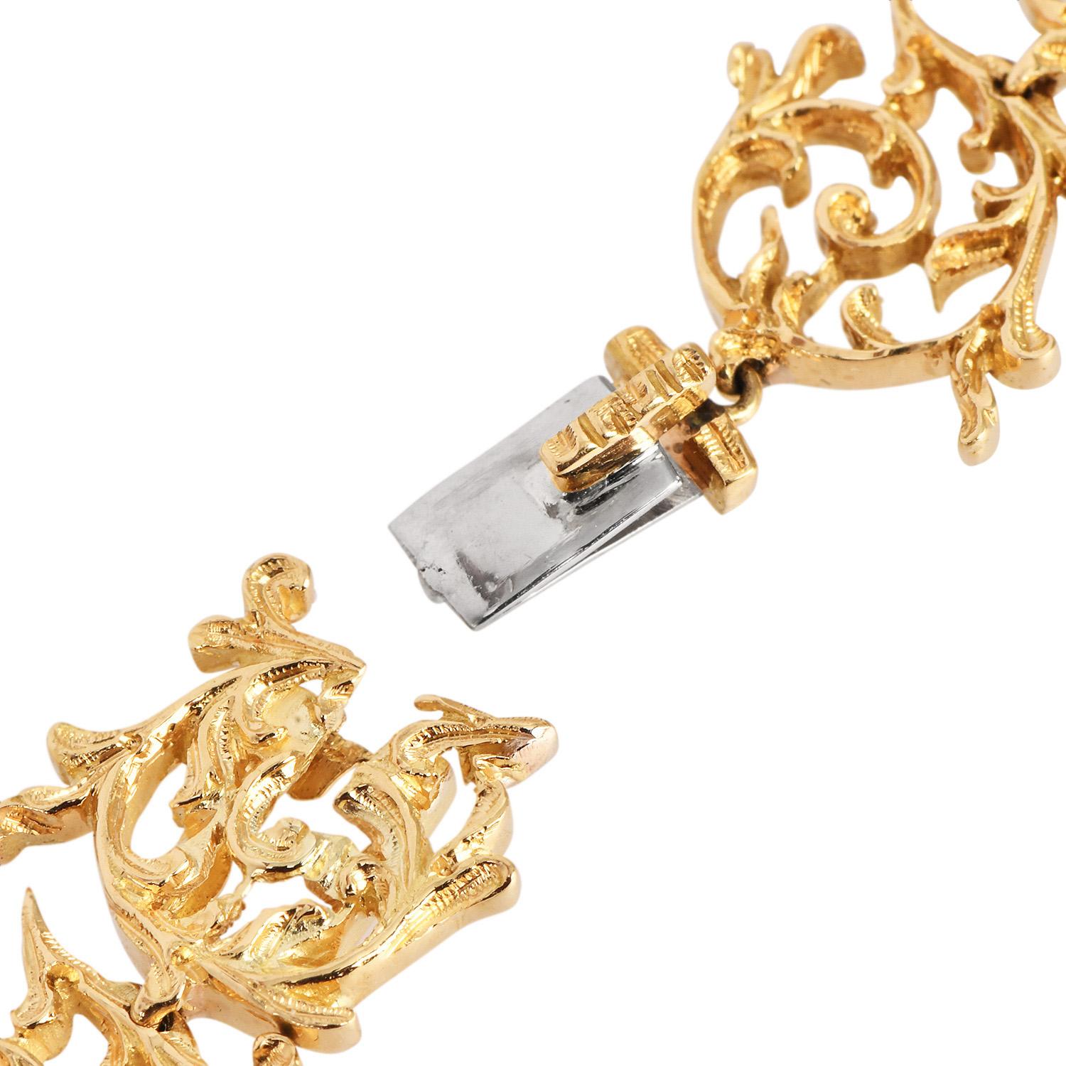 Collana girocollo vintage con trama in oro 18 carati di Buccellati in vendita 2