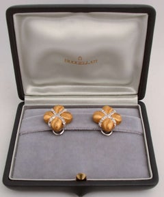 BUCCELLATI Yellow and White Gold Earrings