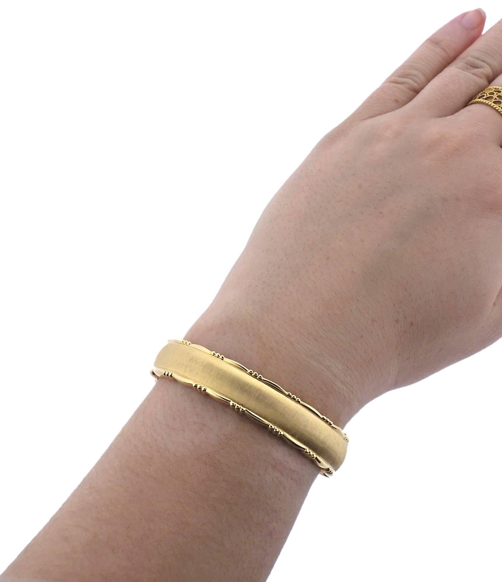 Women's Buccellati Yellow Gold Cuff Bracelet