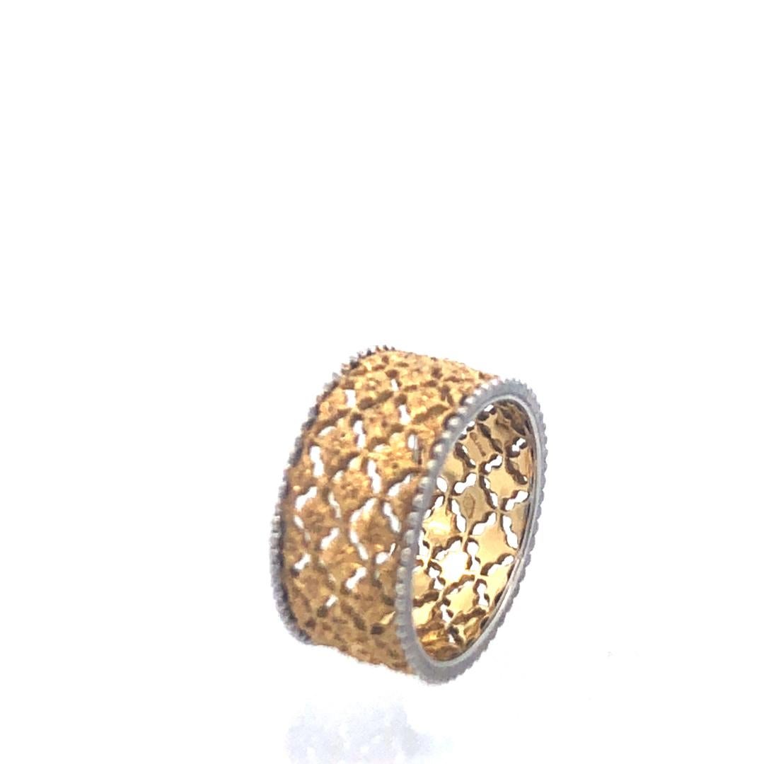 Women's Buccellati Yellow Gold & Platinum Band