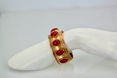 Buccellati Yellow Gold Wide Coral Bracelet 18K