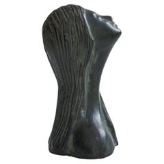 'Bucchero' Ceramic Bust Italian, 1950s