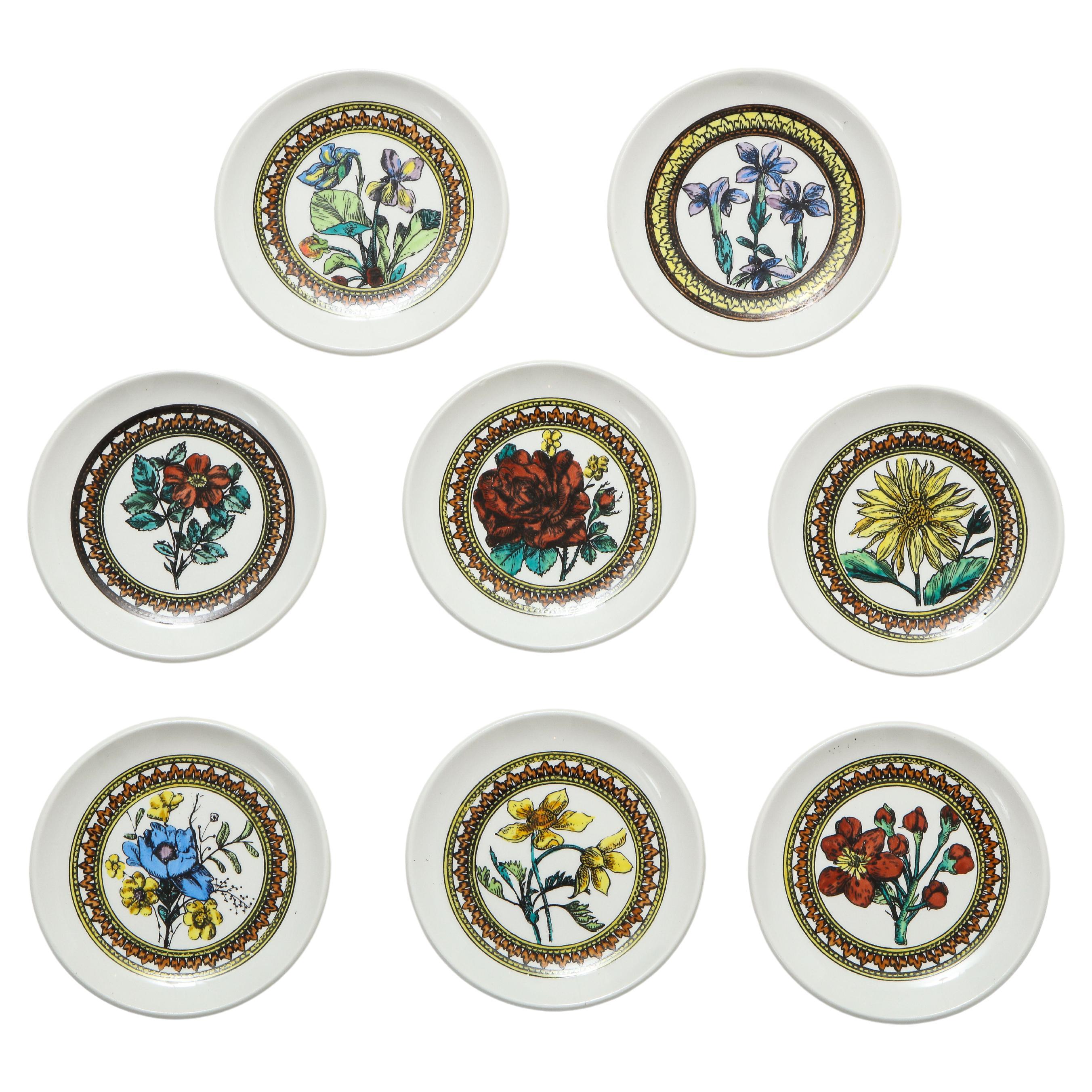 Bucciarelli Botanical Porcelain Coasters, Italy