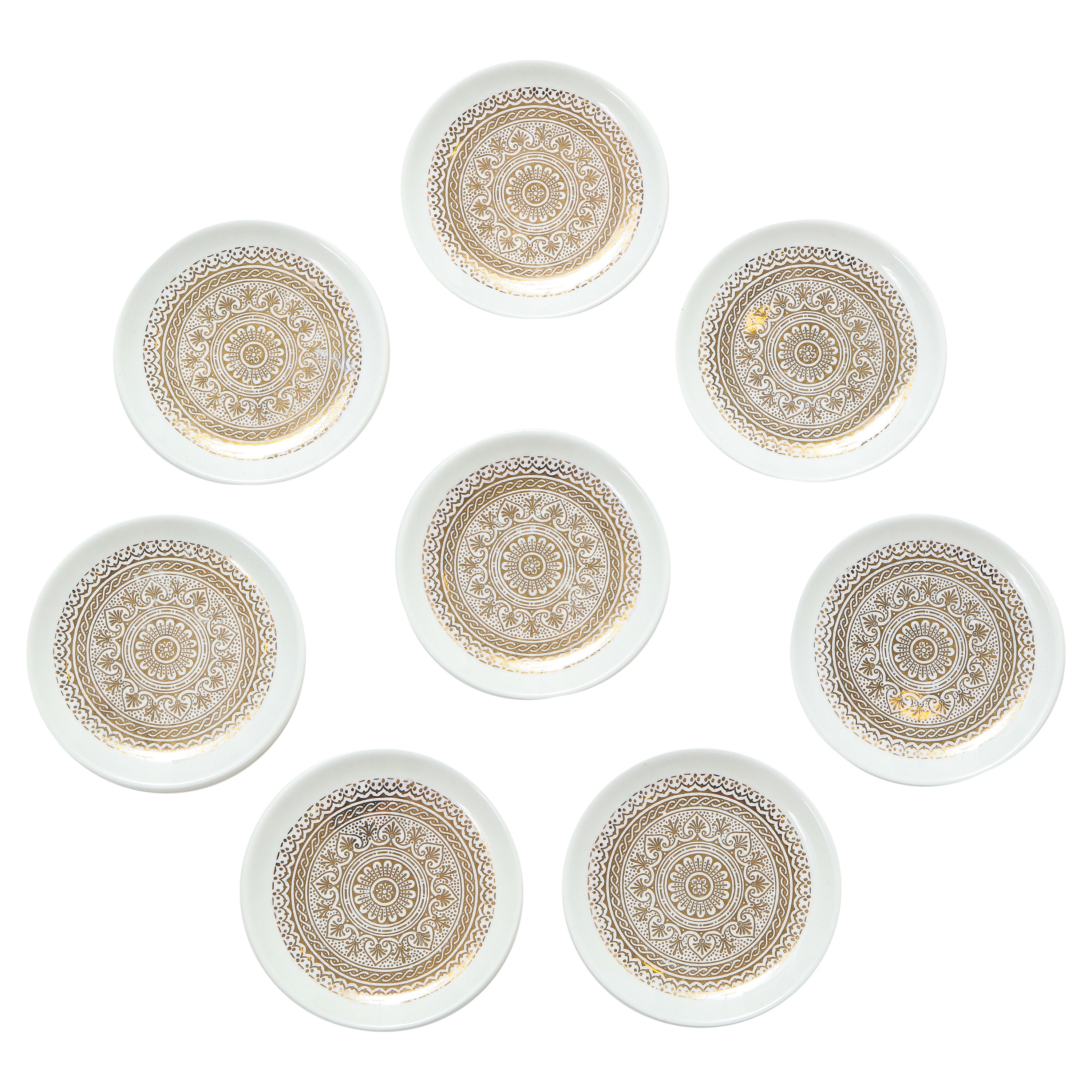Bucciarelli Gilt Porcelain Plates