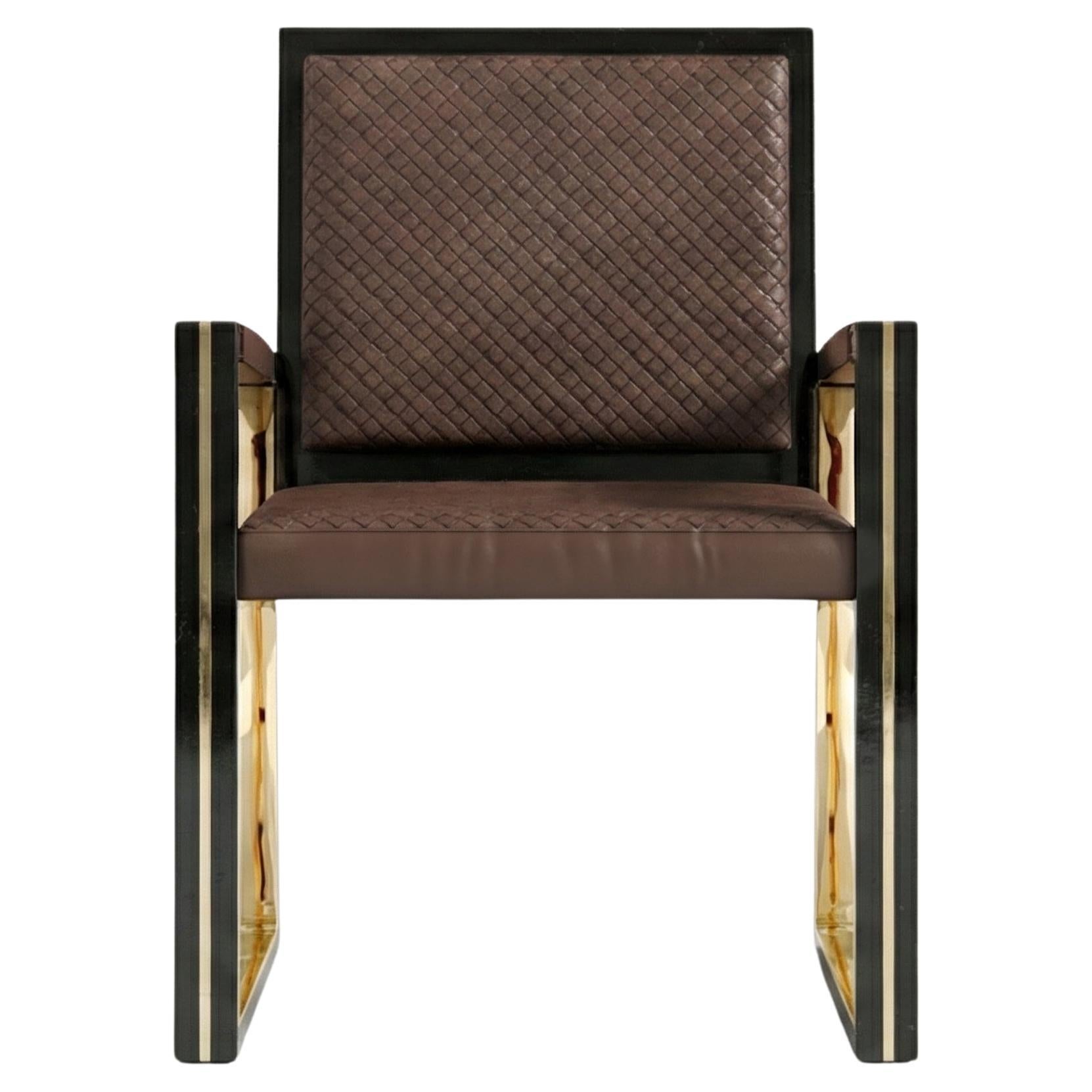 Buccina Polished Bronze Chair by Palena Furniture