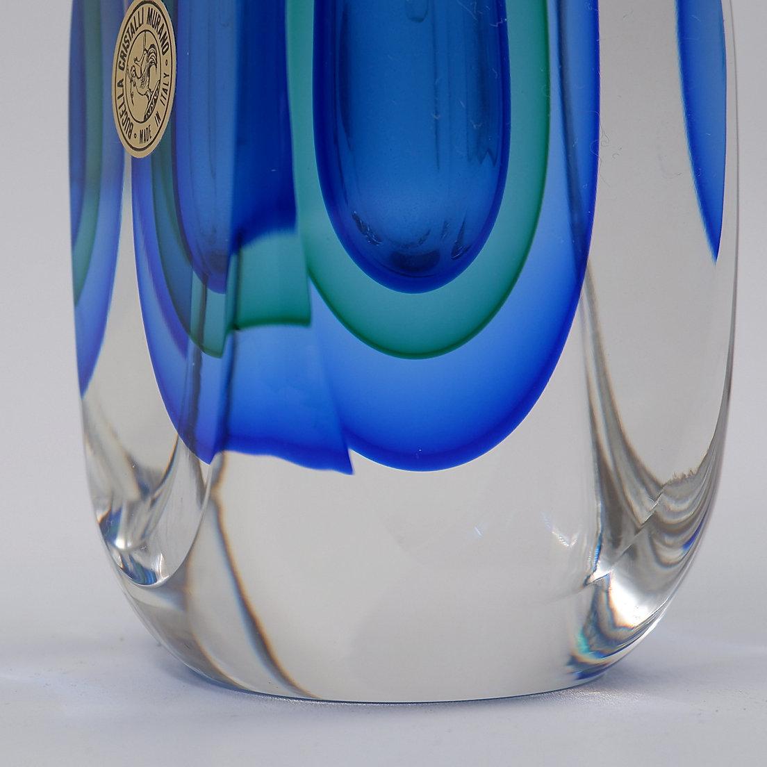 Bottiglia per profumo in vetro di Murano Glass Sommerso di Bucella Cristalli - attribuita a Luigi Onesto in vendita 8