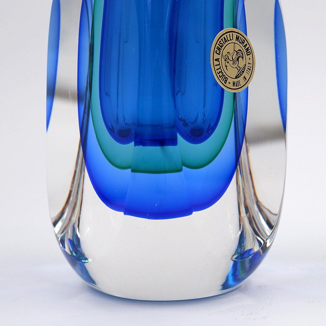 Bottiglia per profumo in vetro di Murano Glass Sommerso di Bucella Cristalli - attribuita a Luigi Onesto In condizioni buone in vendita a Linkebeek, BE