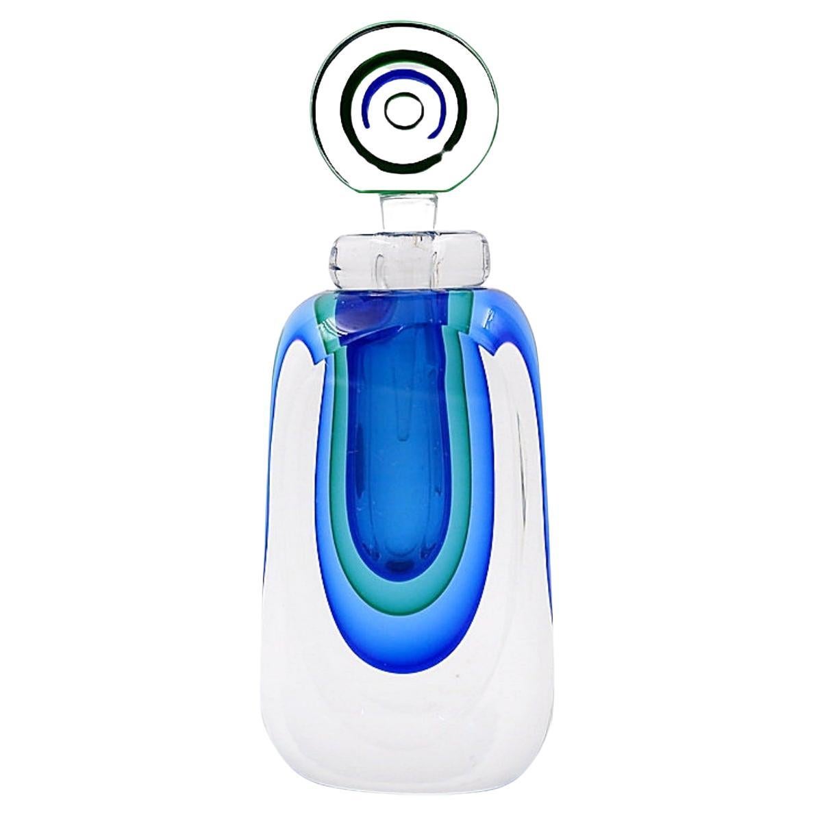 Parfümflasche aus Murano Sommerso-Glas von Bucella Cristalli - Luigi Onesto zugeschrieben