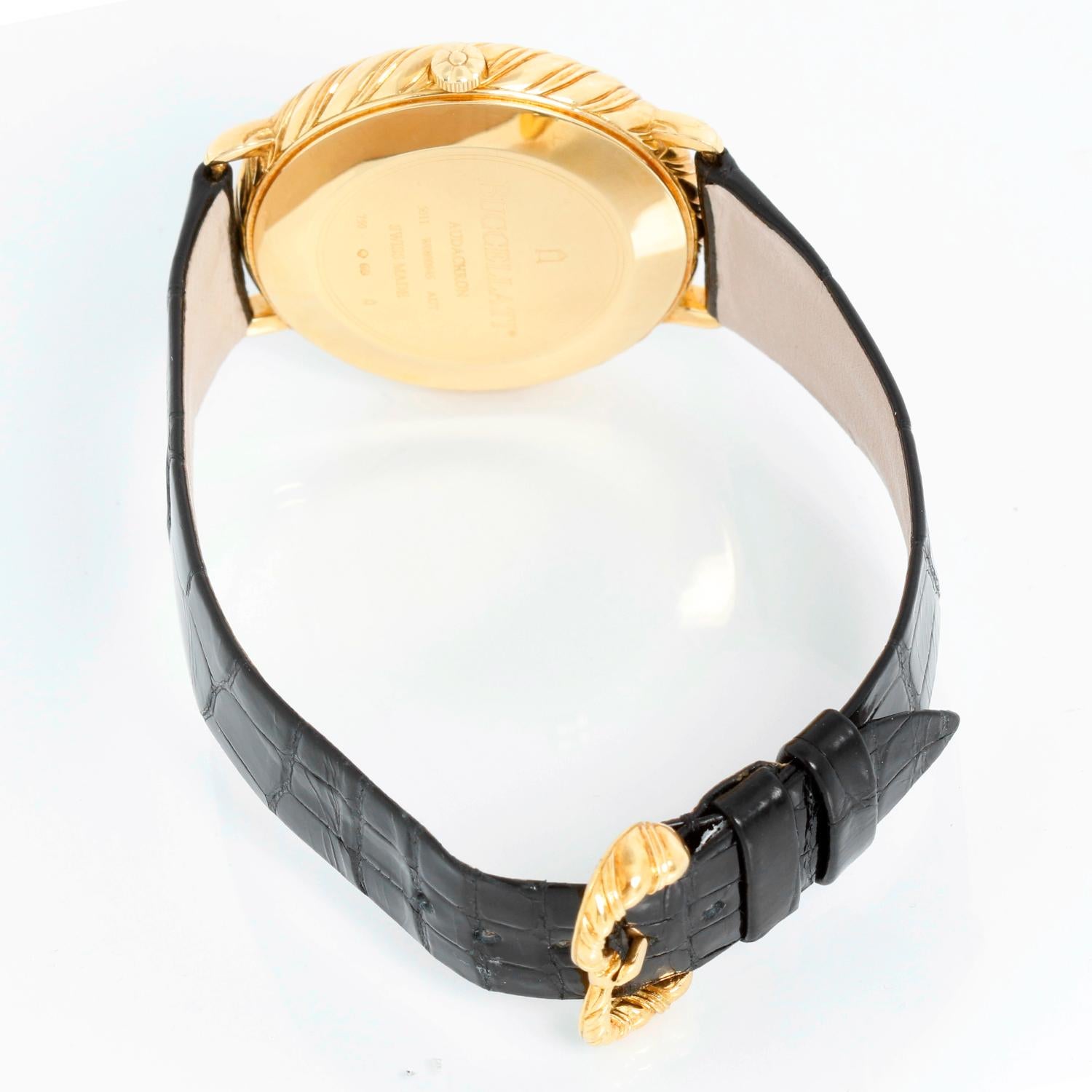 Bucelletti-Audachron  Perlmuttuhr aus 18K Gelbgold  Ref 5011 Herren im Angebot