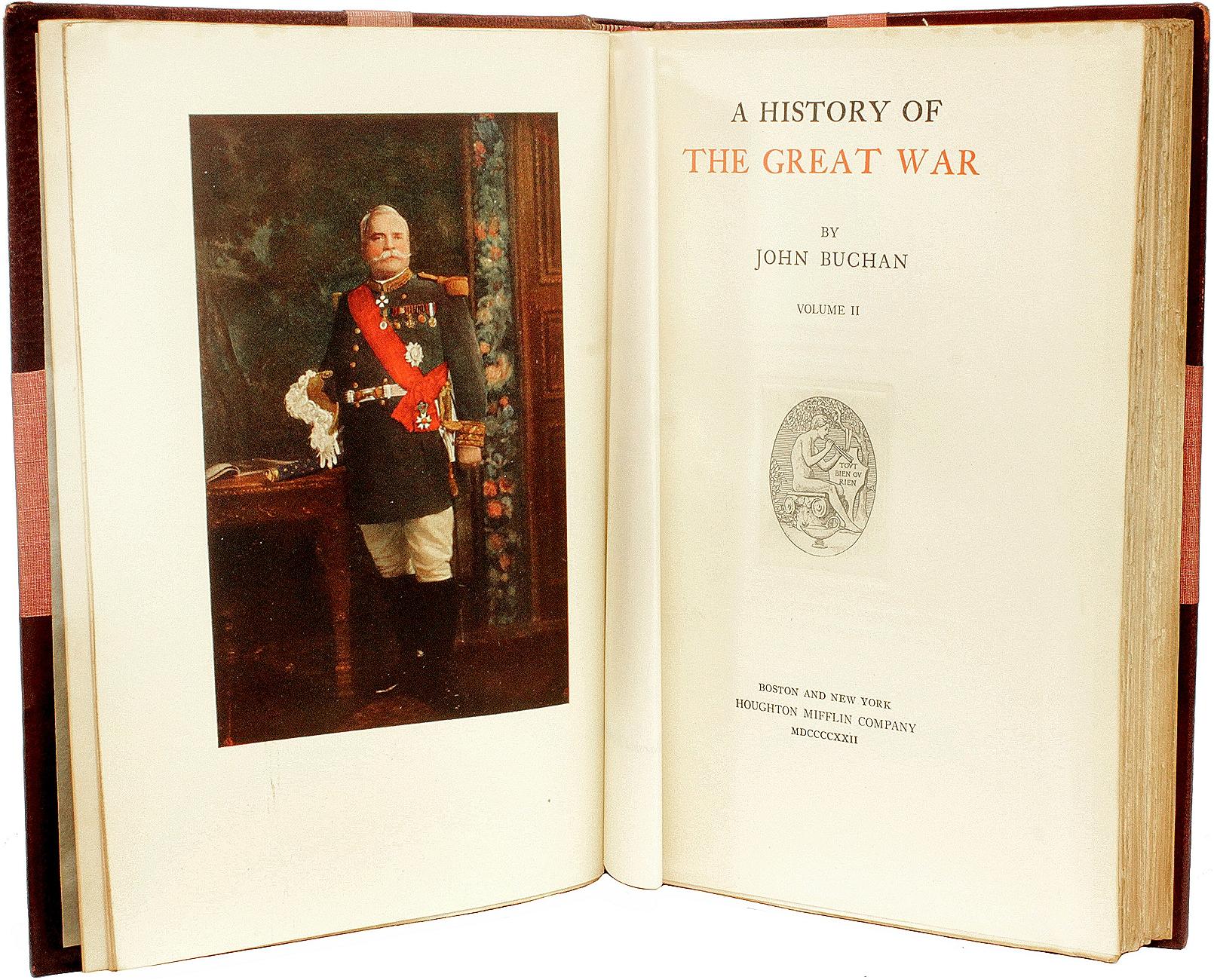 Early 20th Century BUCHAN, John. A History Of The Great War. AUTOGRAPH EDITION. 8 vols. 1922