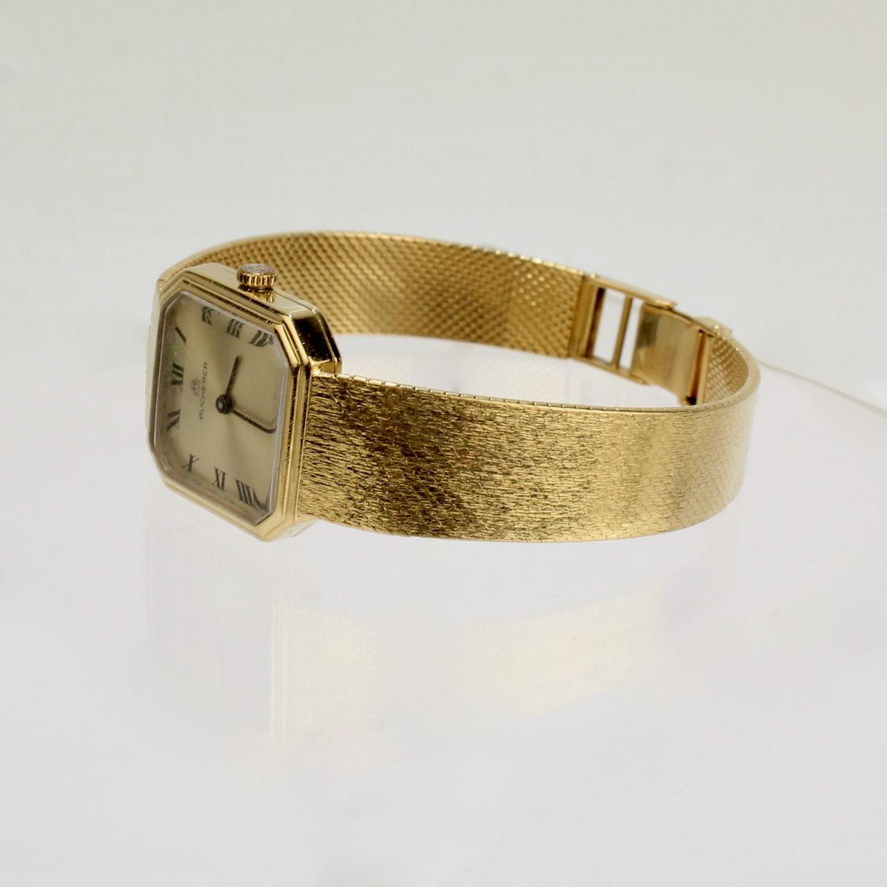 Bucherer: 18 Karat Gold-Armbanduhr 2