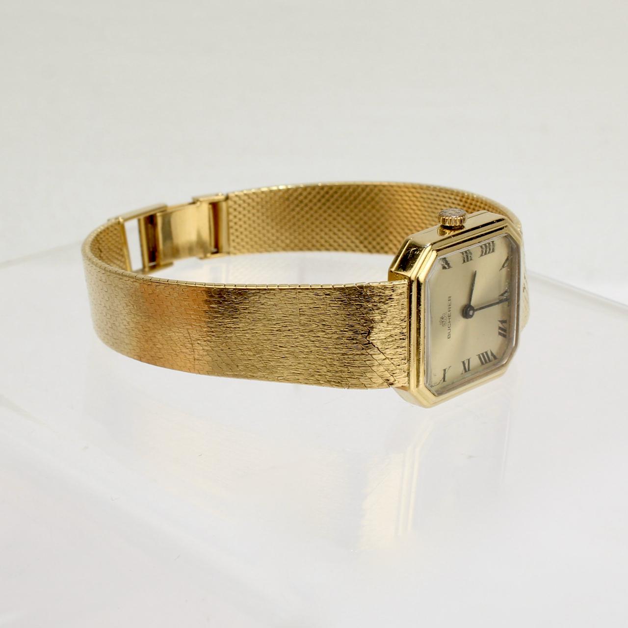 Bucherer: 18 Karat Gold-Armbanduhr 8