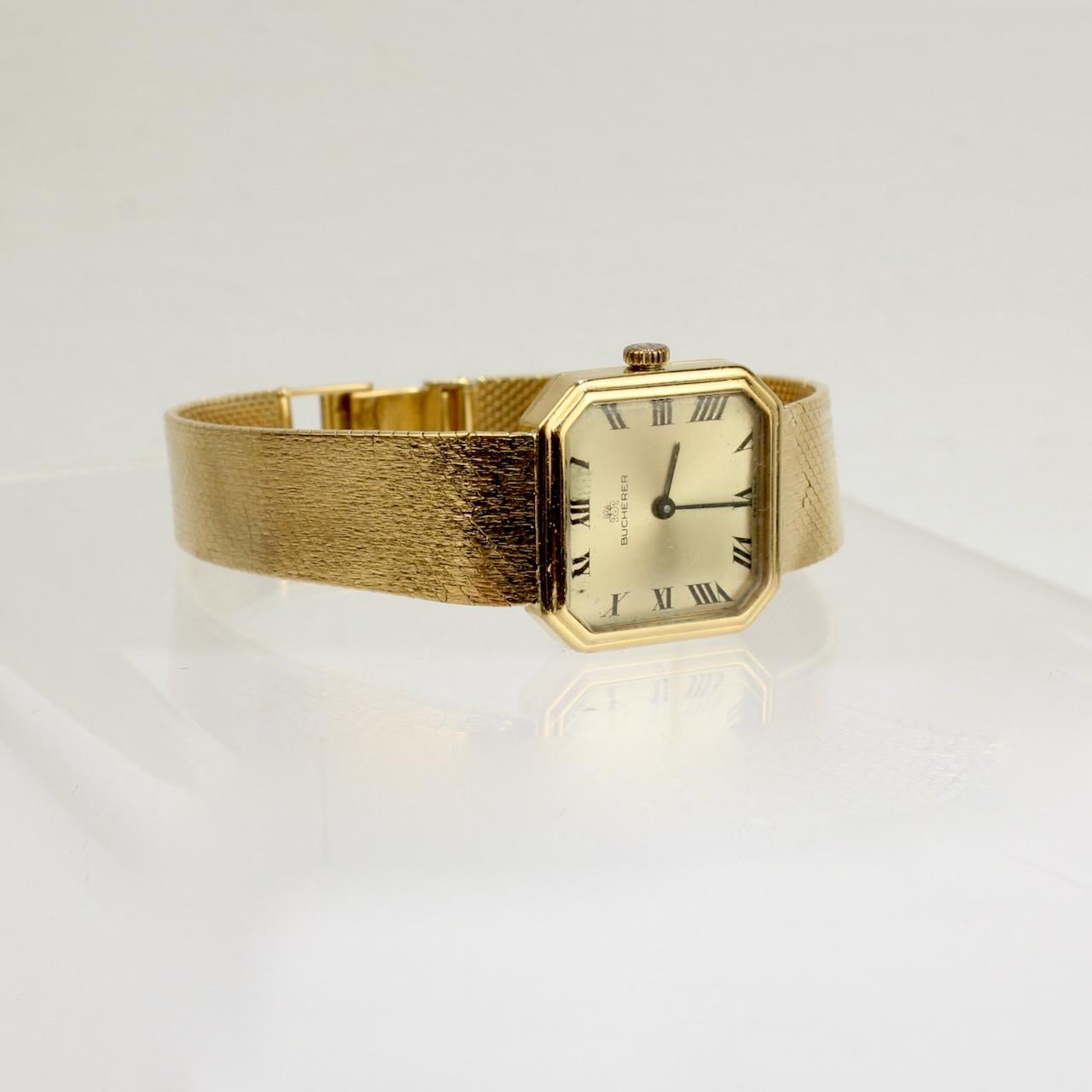 Bucherer: 18 Karat Gold-Armbanduhr 9