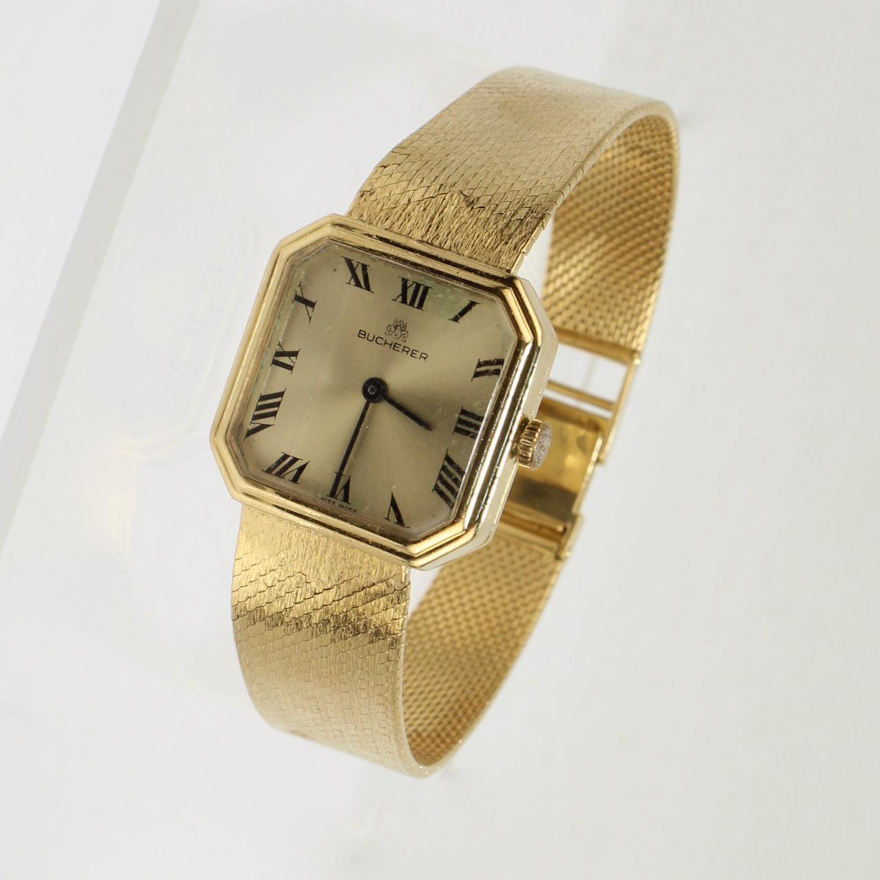 Bucherer 18 Karat Gold Wrist Watch For Sale at 1stDibs | bucherer ...