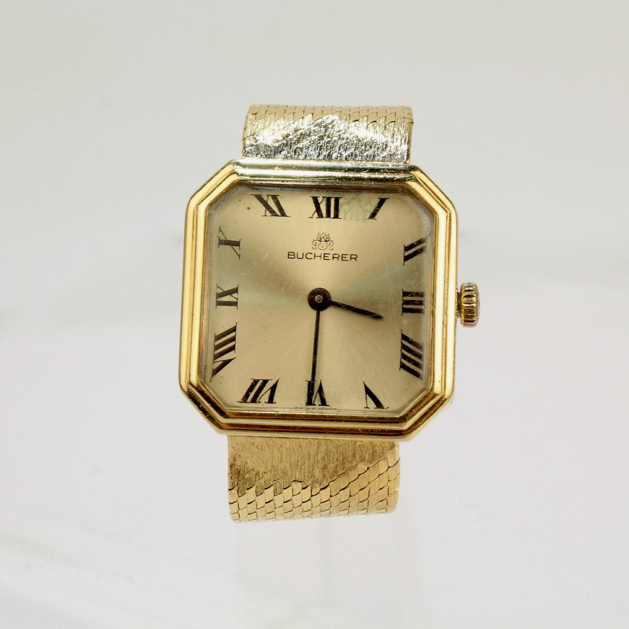 Bucherer: 18 Karat Gold-Armbanduhr im Zustand „Gut“ in Philadelphia, PA