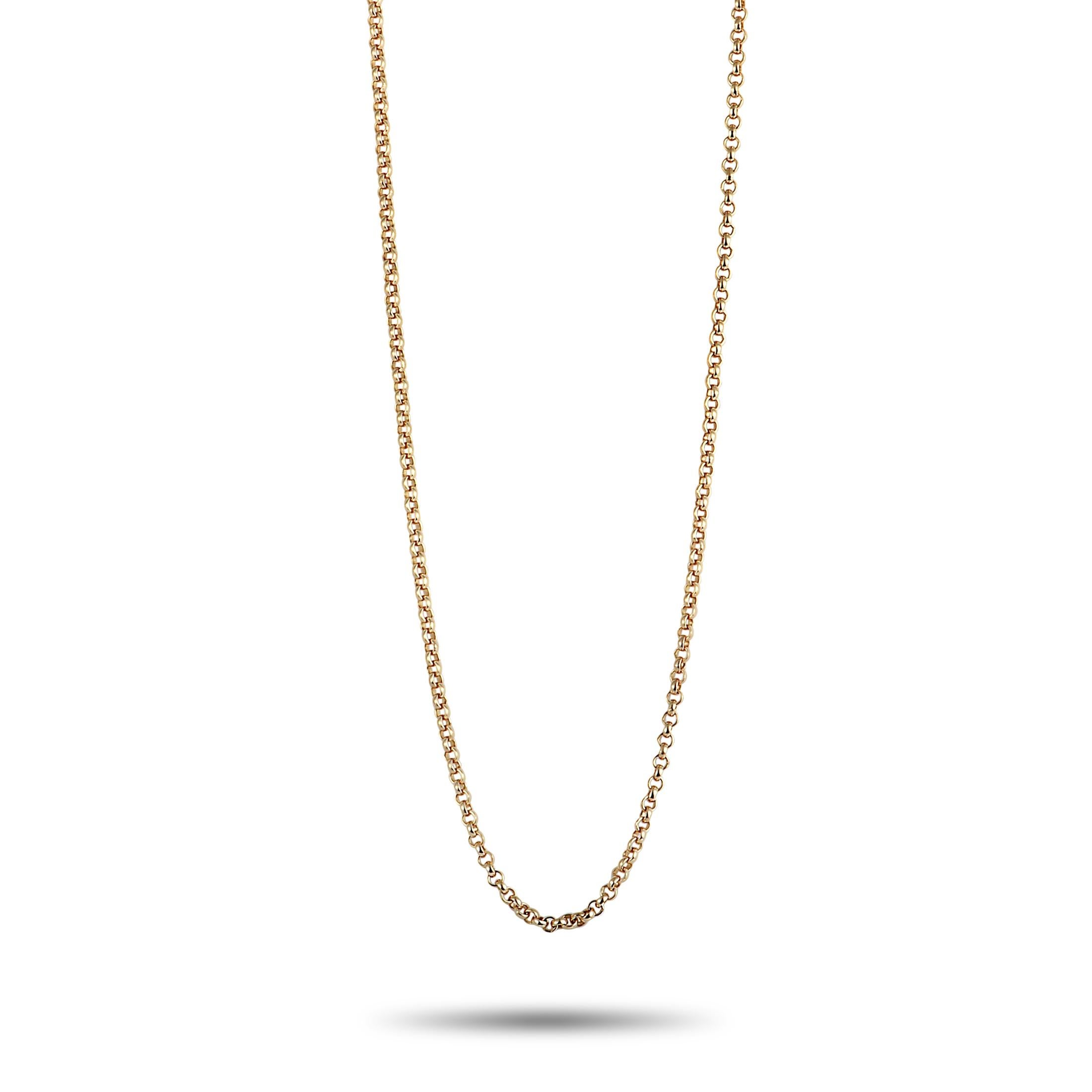 Add a graceful touch of refined femininity to your ensembles by accessorizing with this gorgeous Bucherer necklace that boasts a splendidly sophisticated design and exquisite craftsmanship quality. The necklace is made of enchanting 18K rose gold