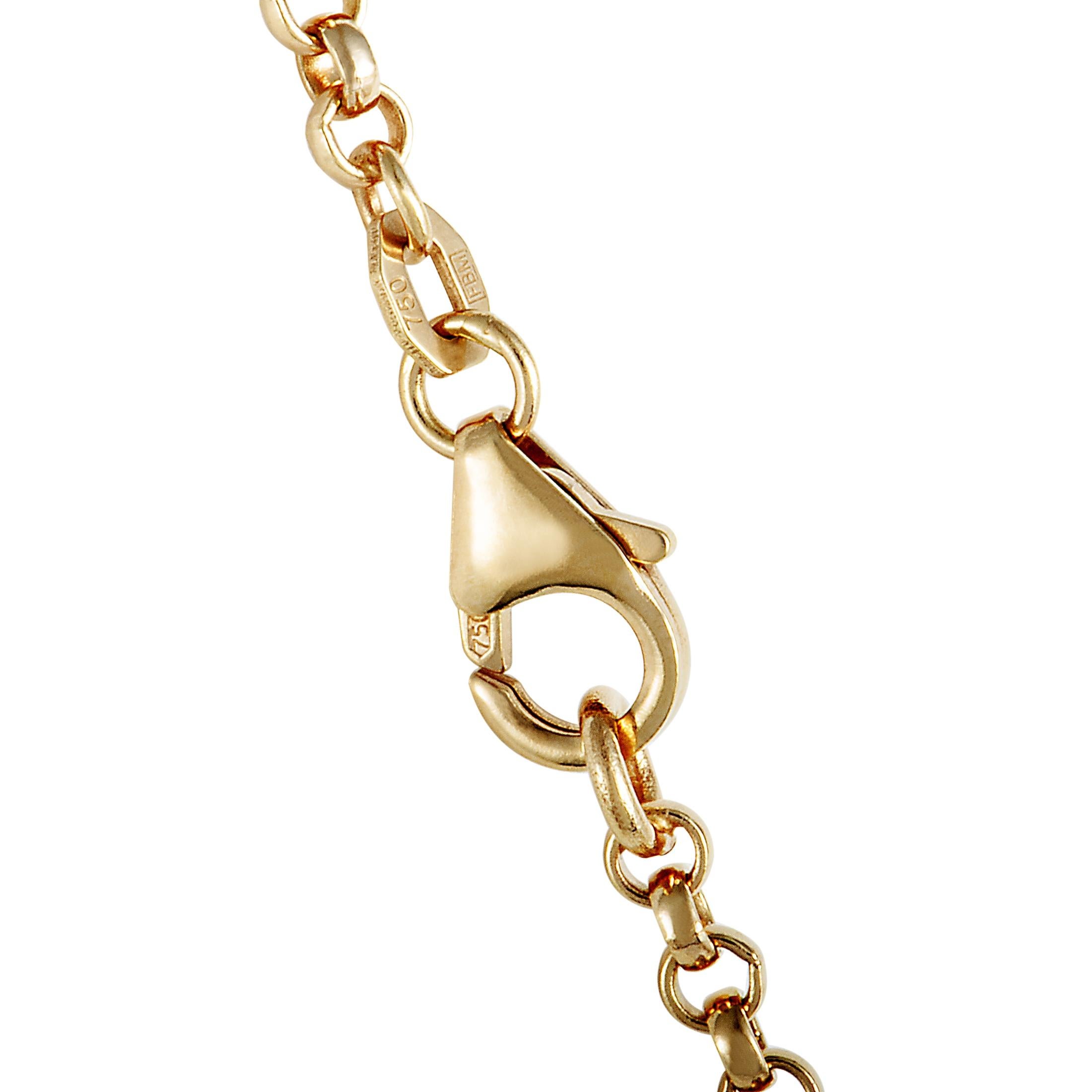 Women's Bucherer 18 Karat Rose Gold Belcher Chain Long Necklace