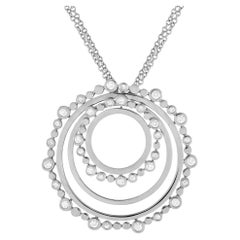 Bucherer Kreis-Halskette, 18 Karat Weißgold 0,69 Karat Diamant