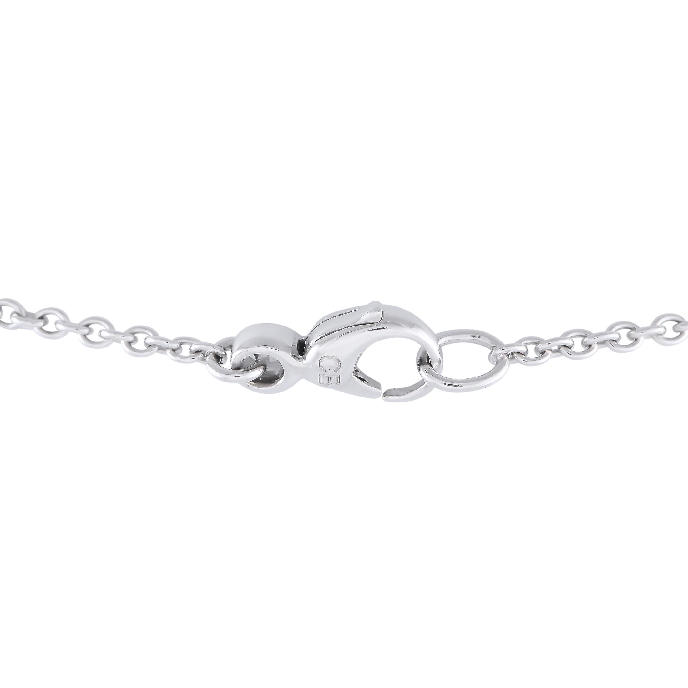 Taille ronde Bucherer, collier papillon en or blanc 18 carats, diamants 2,20 carats, saphirs et tsavorites en vente