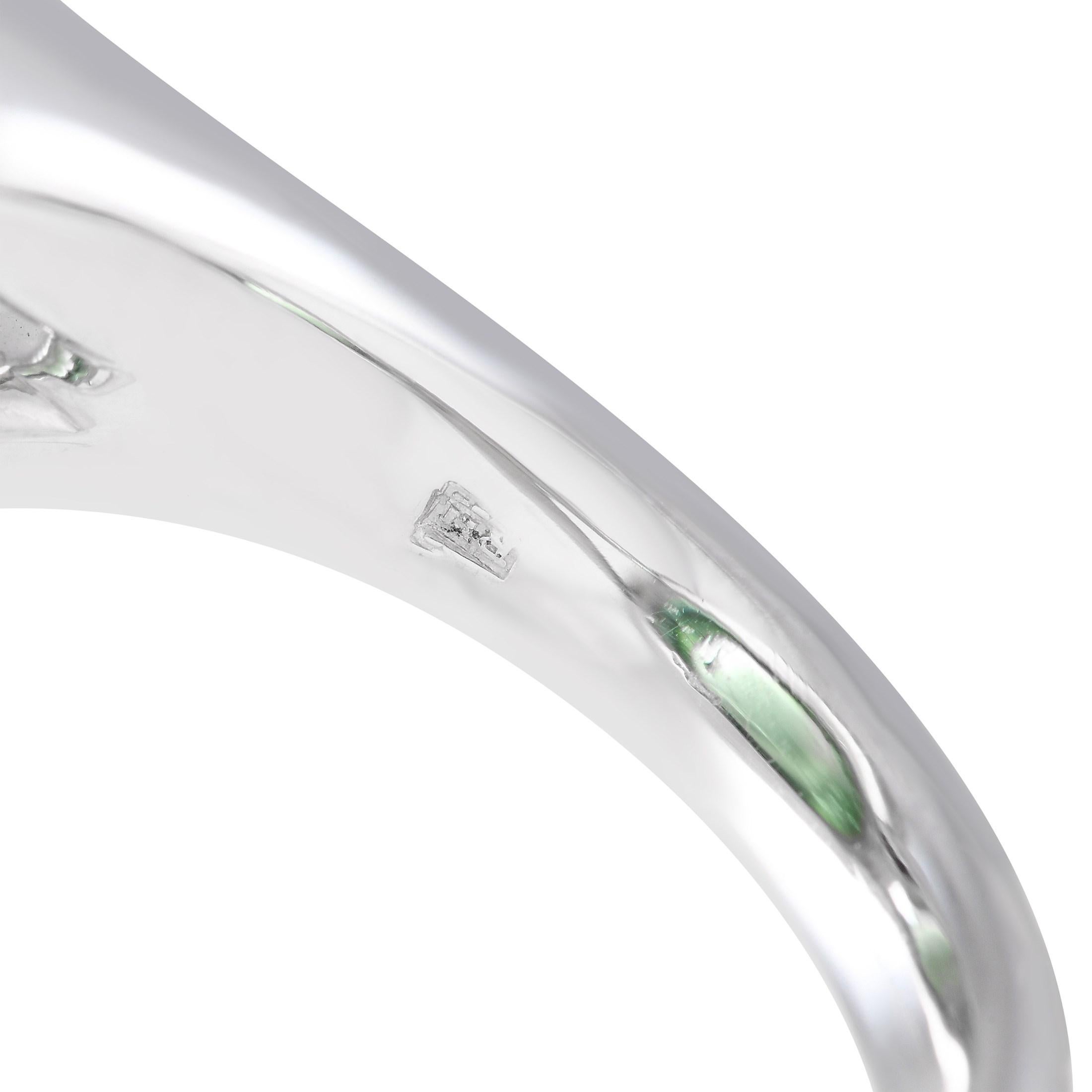 Bucherer 18K White Gold 25.69ct Tourmaline Ring In New Condition In Southampton, PA