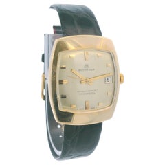 Bucherer 18k Yellow Gold Cushion Automatic Watch