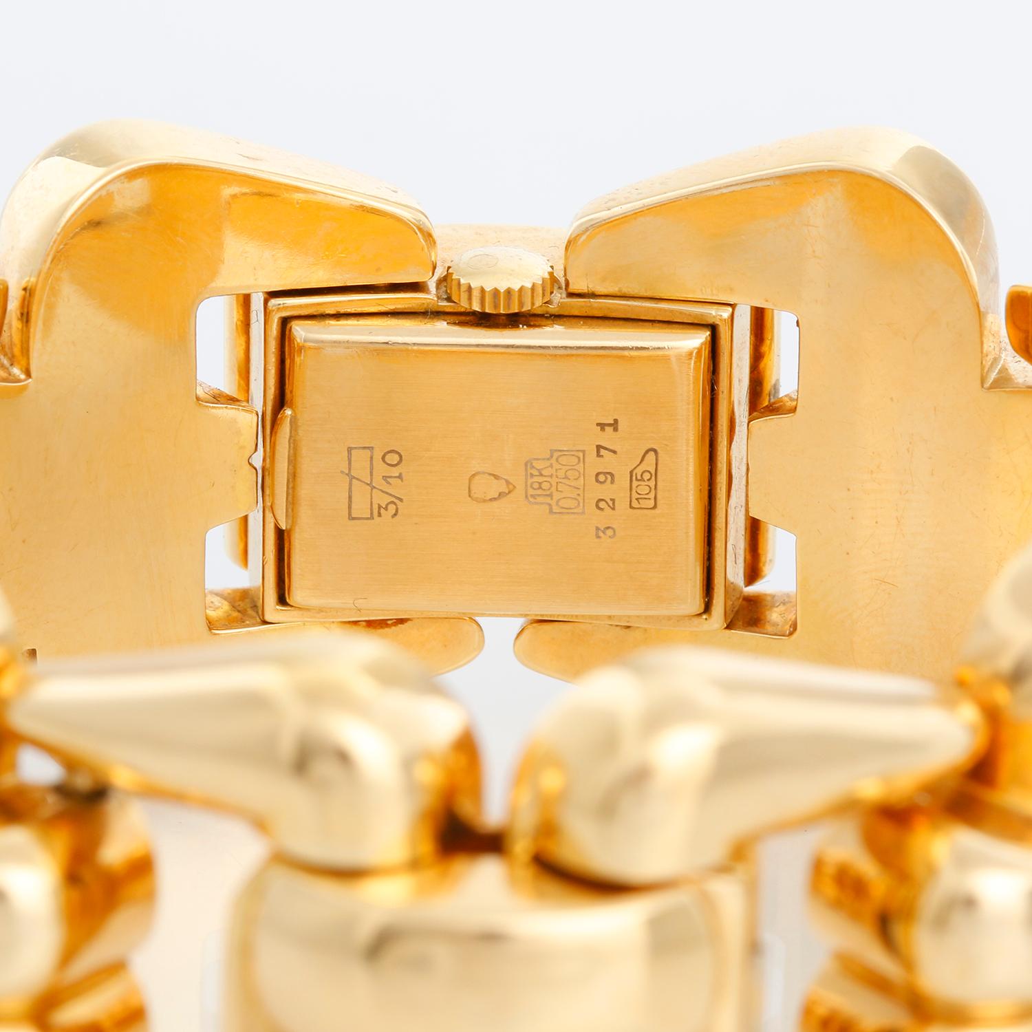 Bucherer Montre-bracelet pour dames en or jaune 18 carats Pour femmes en vente