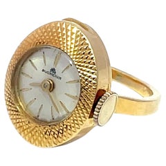 Bucherer 18k Yellow Gold Vintage size6.5 Watch Ring