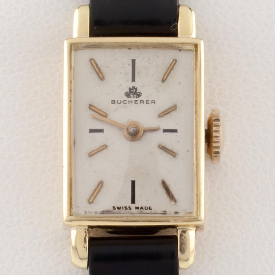 vintage bucherer 18k gold watch