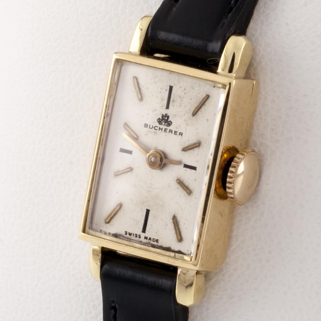 bucherer gold watch 1970