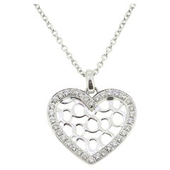 Used Bucherer Diamond Heart Necklace