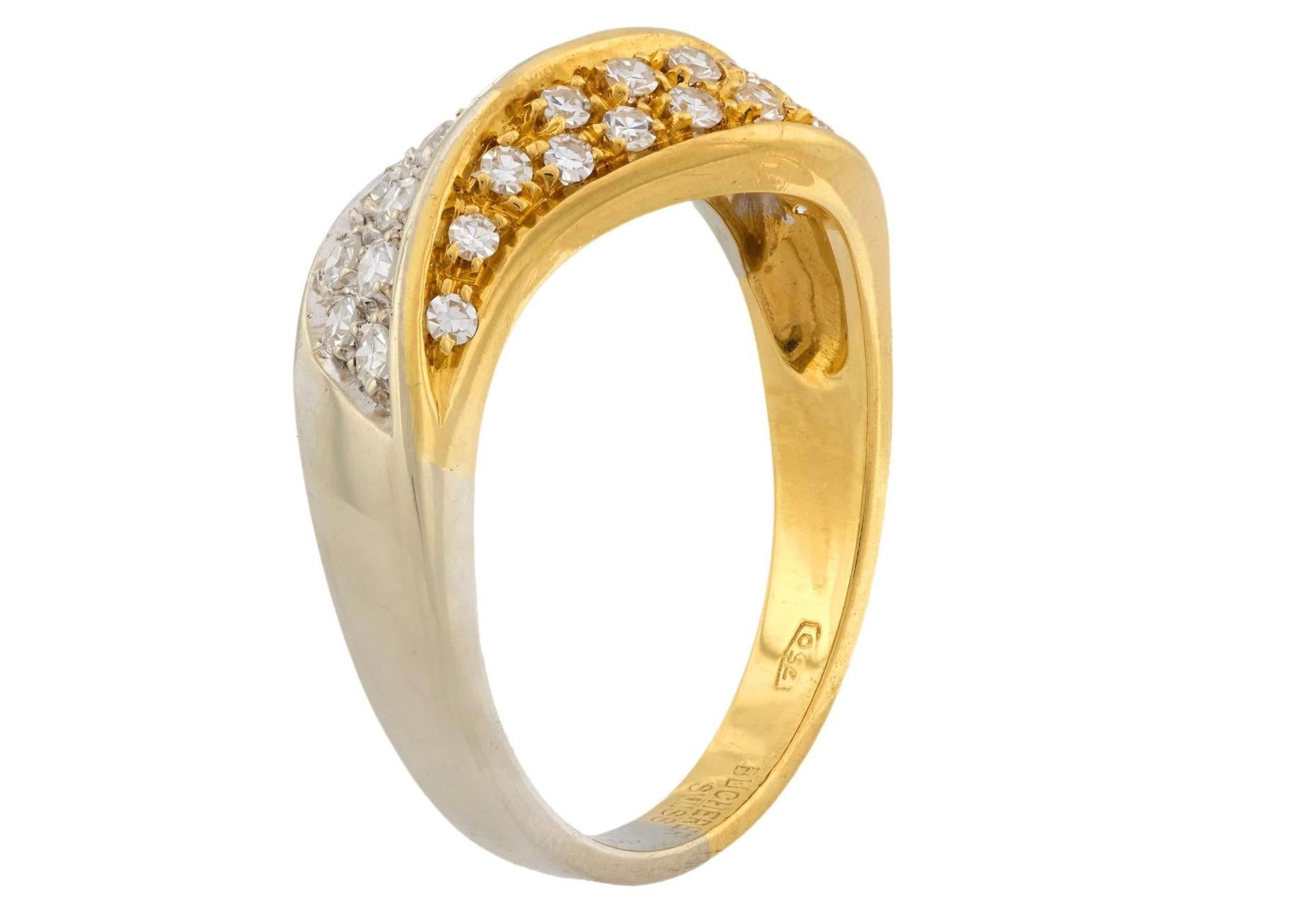 BUCHERER Anillo de diamantes en metal mixto 18k en venta 3