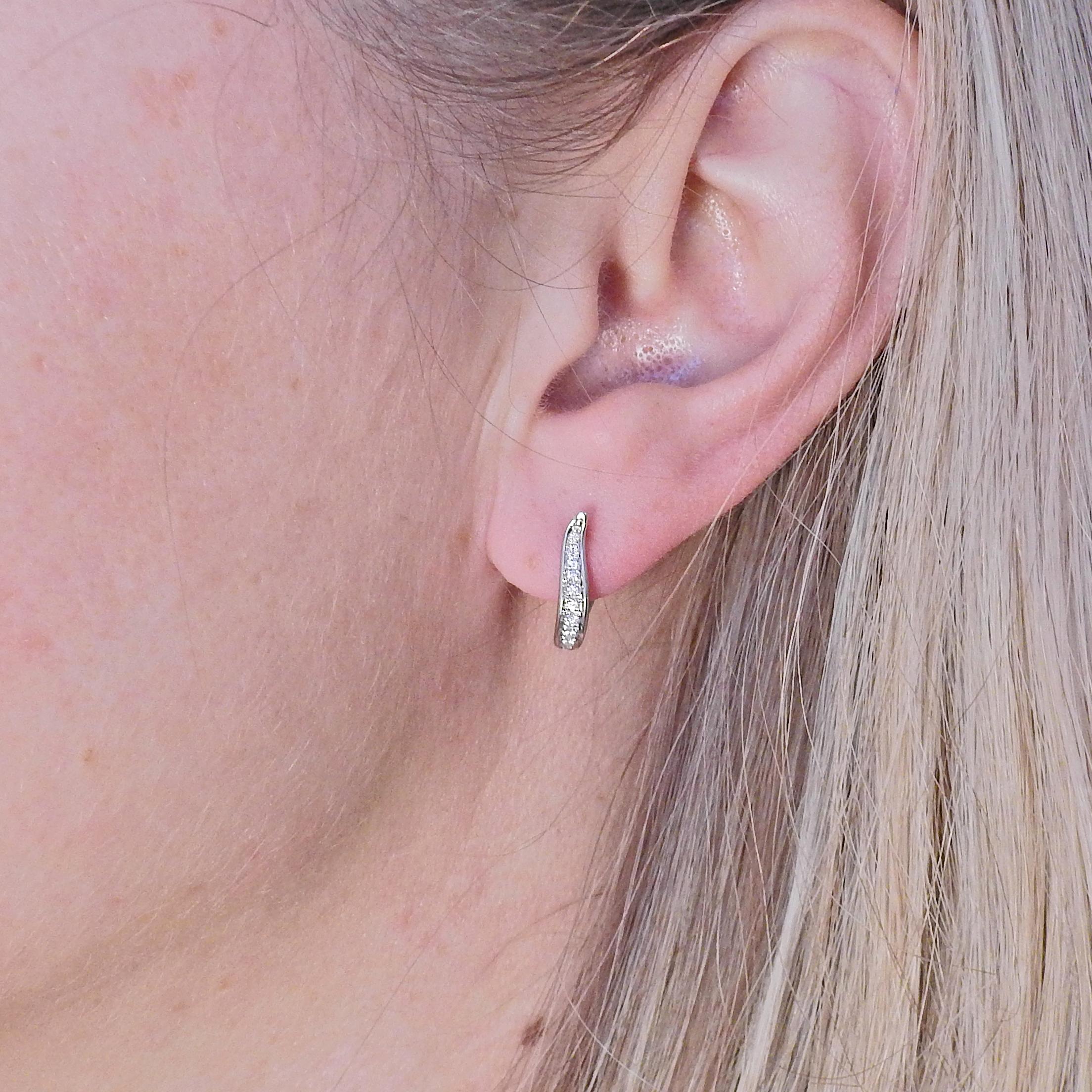 Women's Bucherer Gold Diamond Drop Earrings