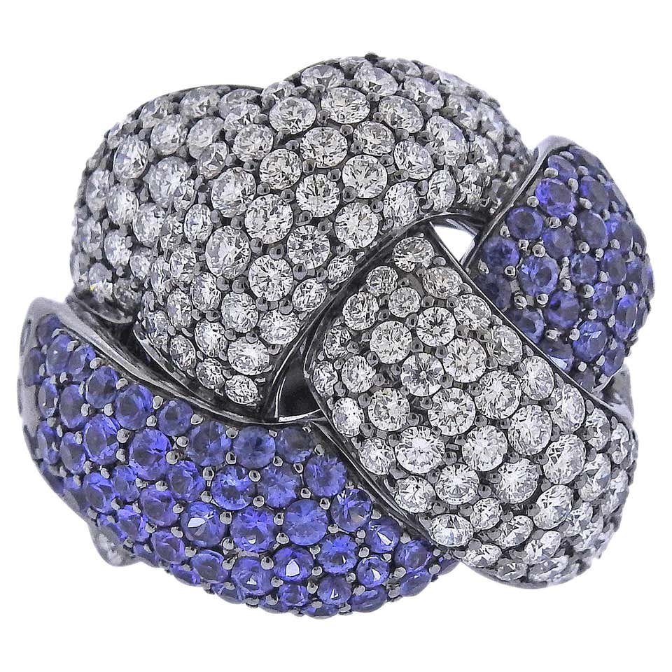 Butler Gold Diamond Rings Bucherer Dizzler 18 Karat White Gold Dizzler Diamond Rotating Band Ring ...