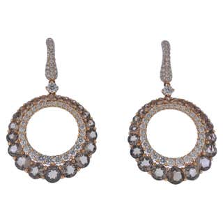 Chanel Gold Diamond Star Motif Drop Earrings at 1stDibs | diamond star ...