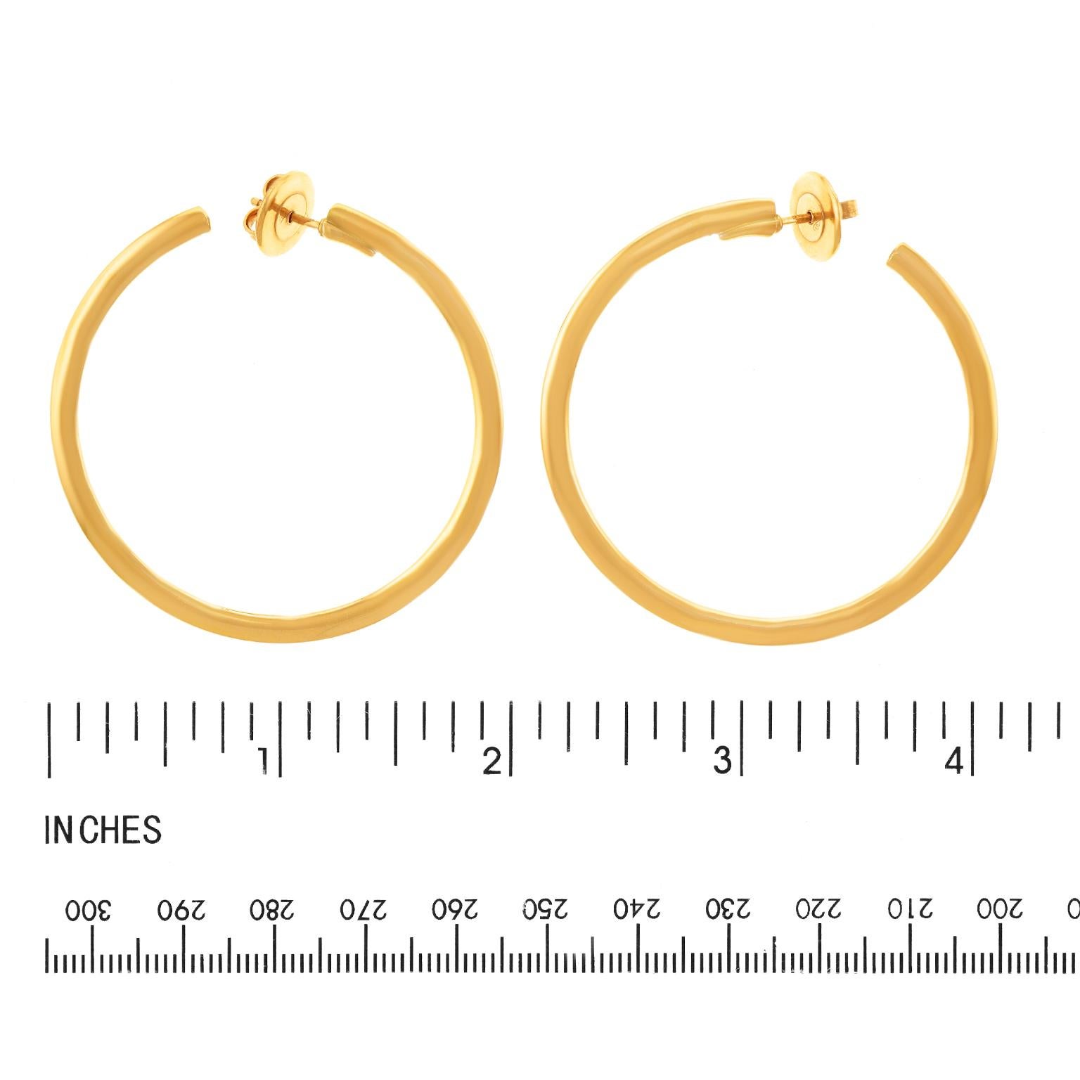 Bucherer Gold Hoop Earrings 2