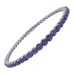 Bucherer Gold Iolite Bangle Bracelet Bucherer Gold Iolite Bangle Bracelet