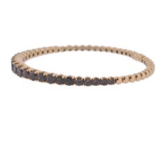 Bucherer Gold Smoky Quartz Bangle Bracelet
