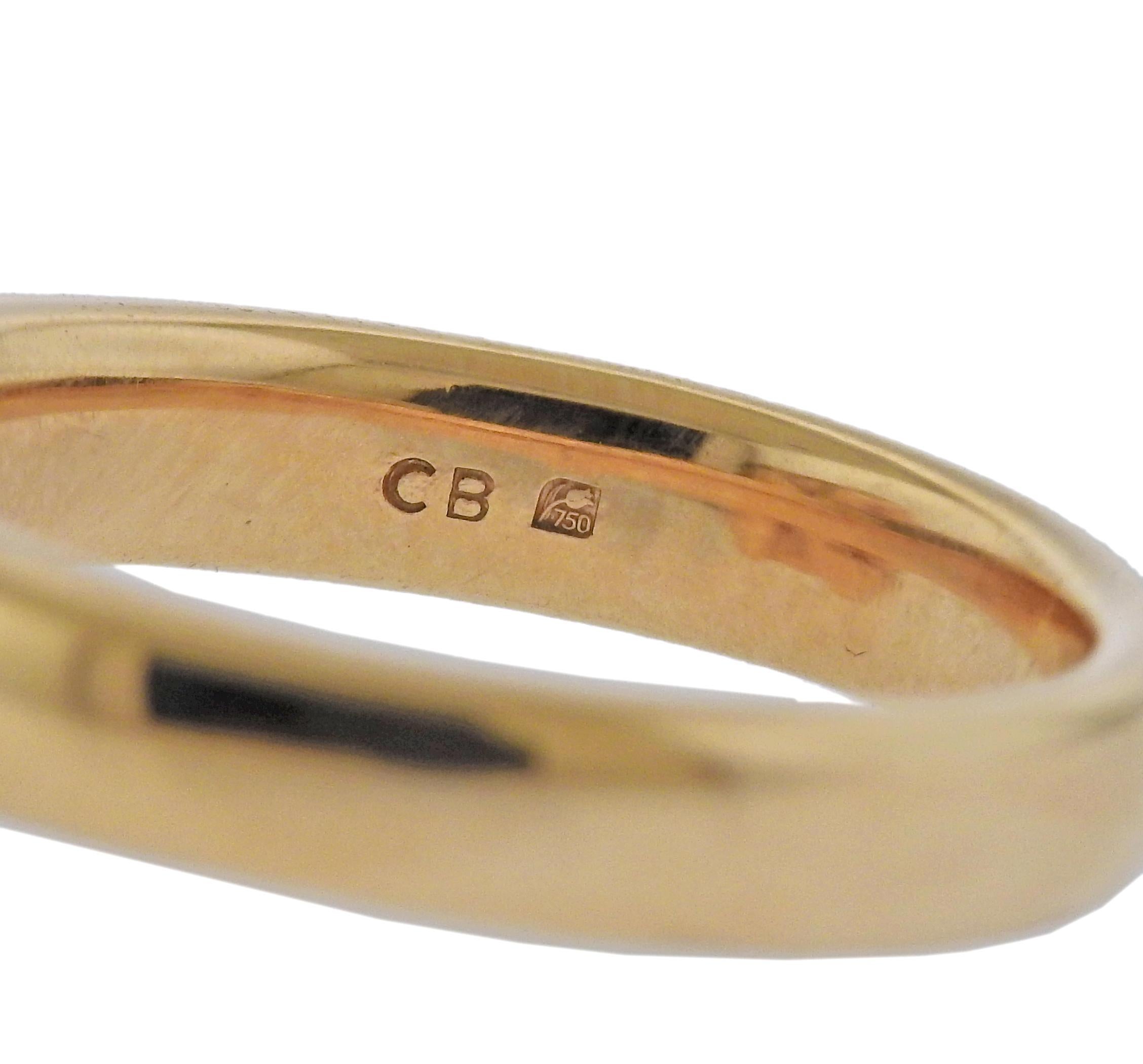Bucherer Gold Smoky Quartz Ring In New Condition For Sale In Lambertville, NJ