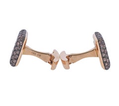 Bouton de manchette Bucherer en zircon doré