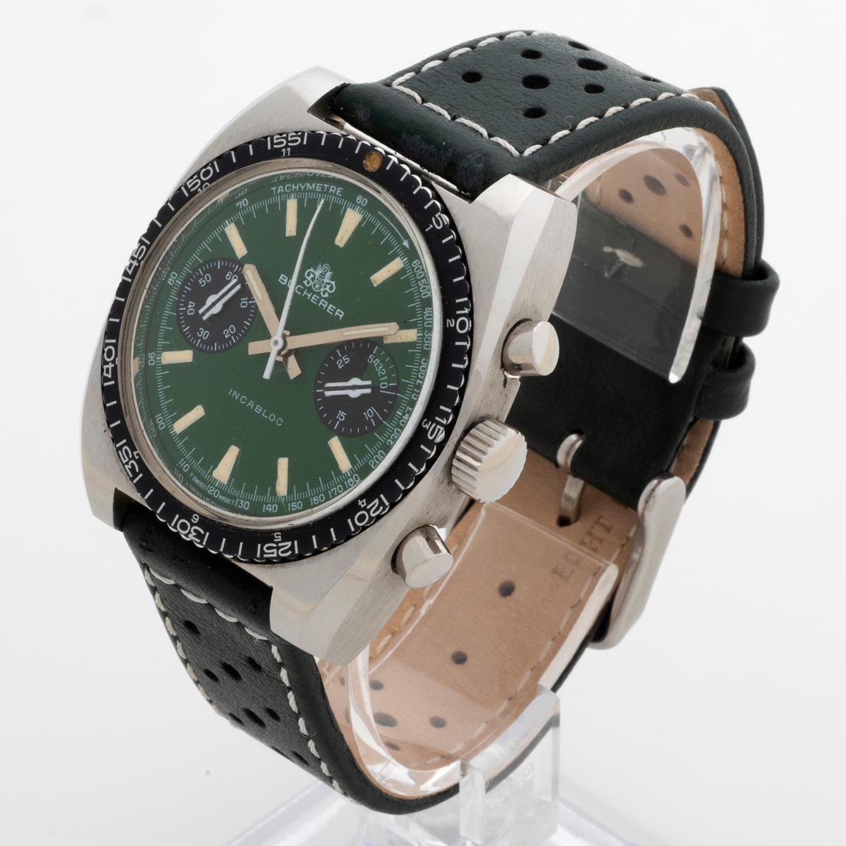 Bucherer Incabloc Chronograph Wristwatch, 'Siegfried Rauch', Valjoux 7733 mvmt im Zustand „Gut“ im Angebot in Canterbury, England