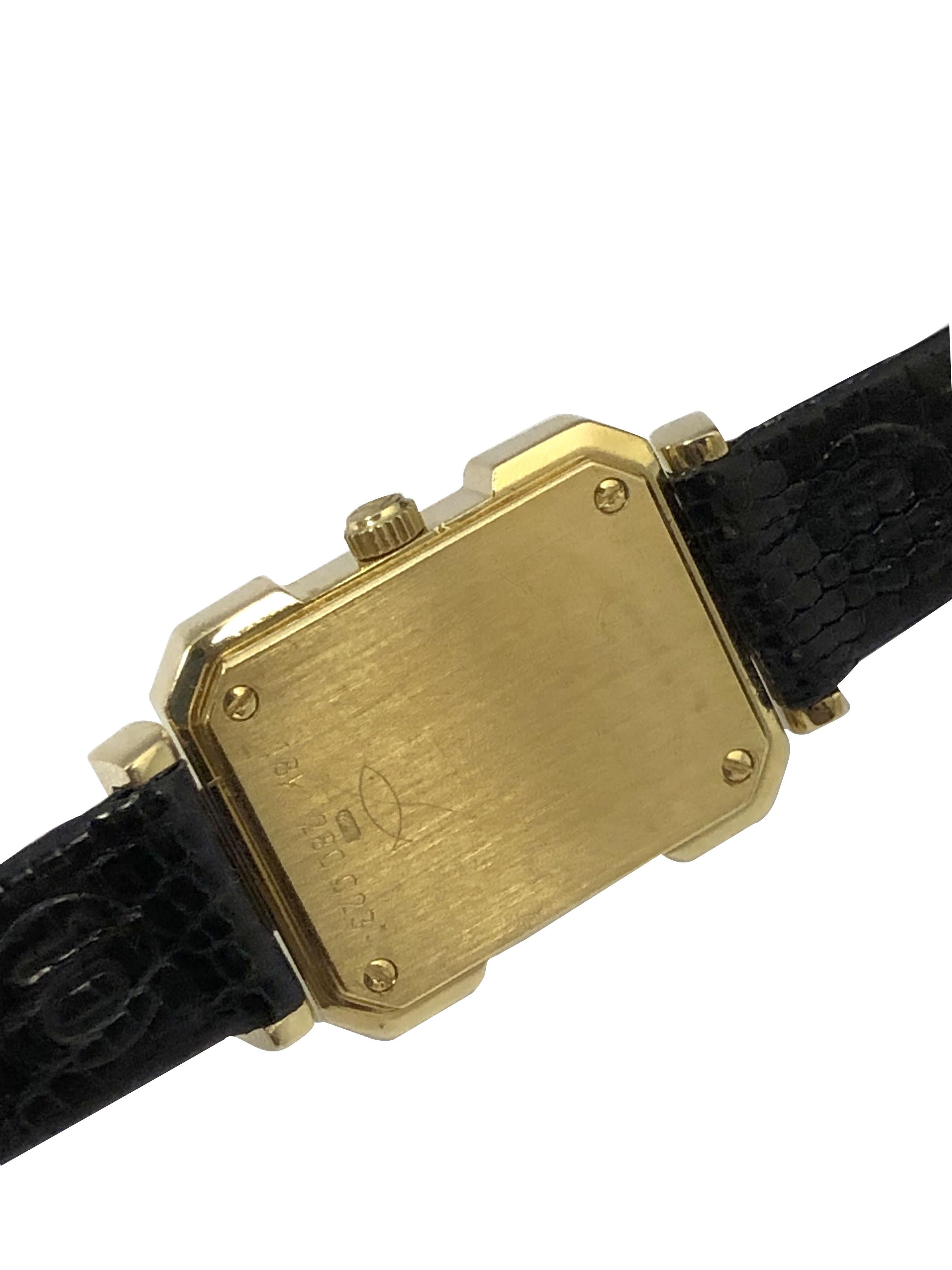 Taille ronde Montre-bracelet pour dames en or jaune et diamants Bucherer en vente