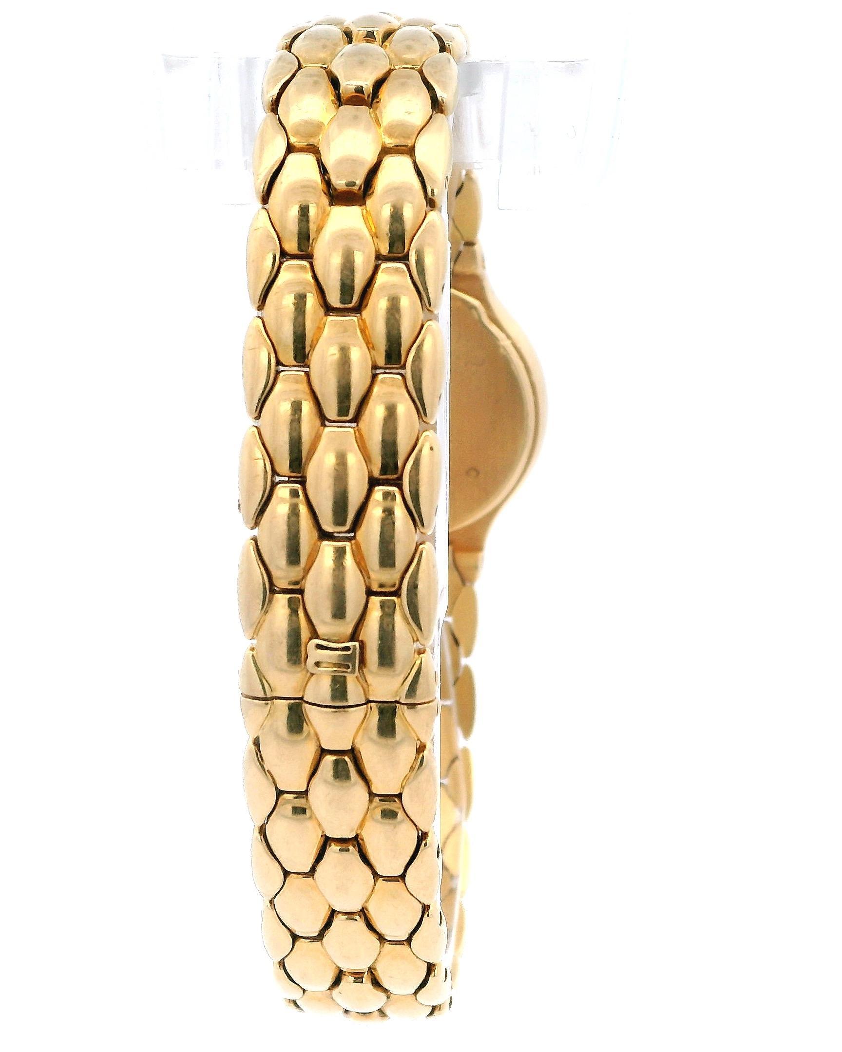 Bucherer Medea 18K Yellow Gold MOP Diamond Dial & Bezel Ladies Watch 6