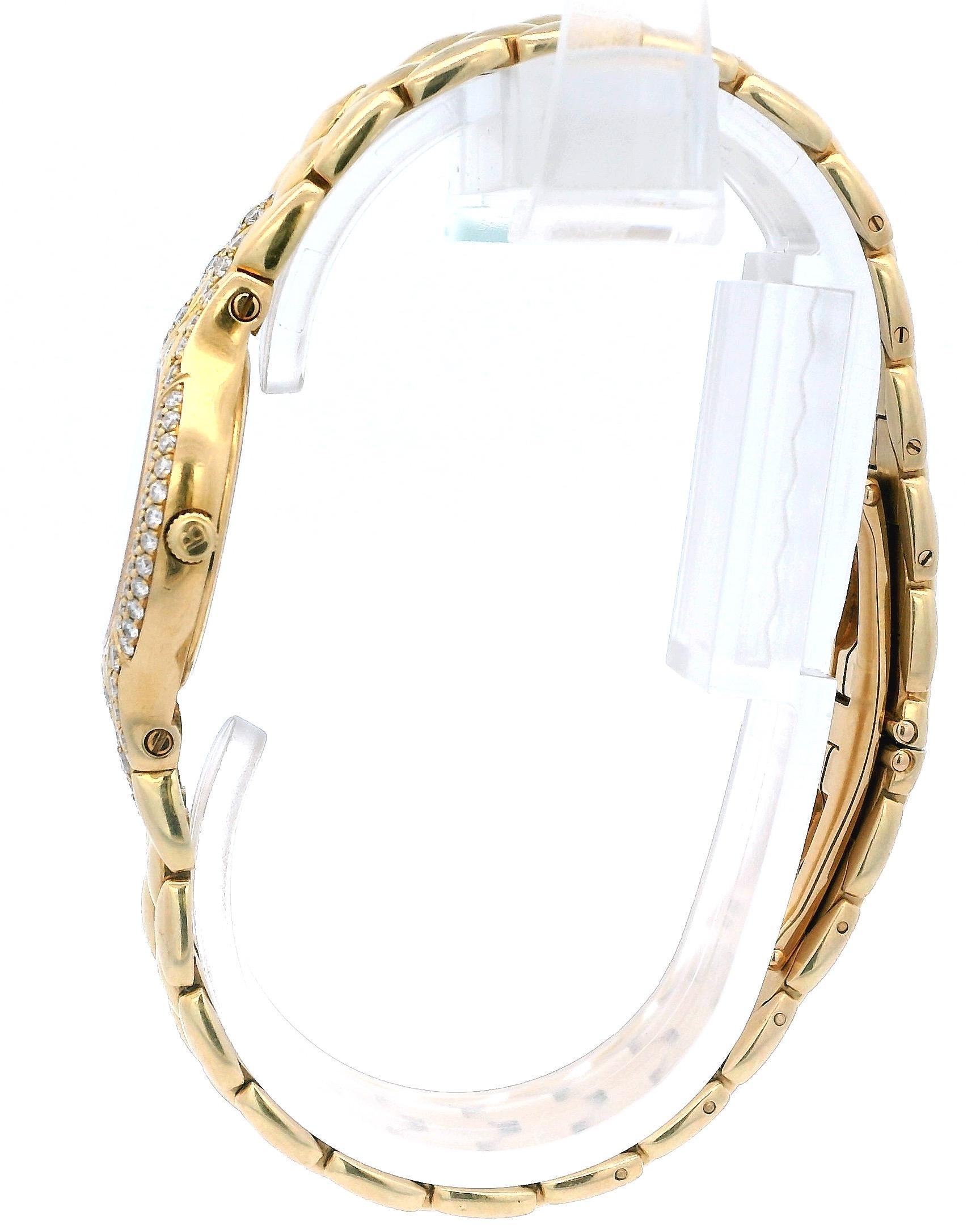 Bucherer Medea 18K Yellow Gold MOP Diamond Dial & Bezel Ladies Watch 3